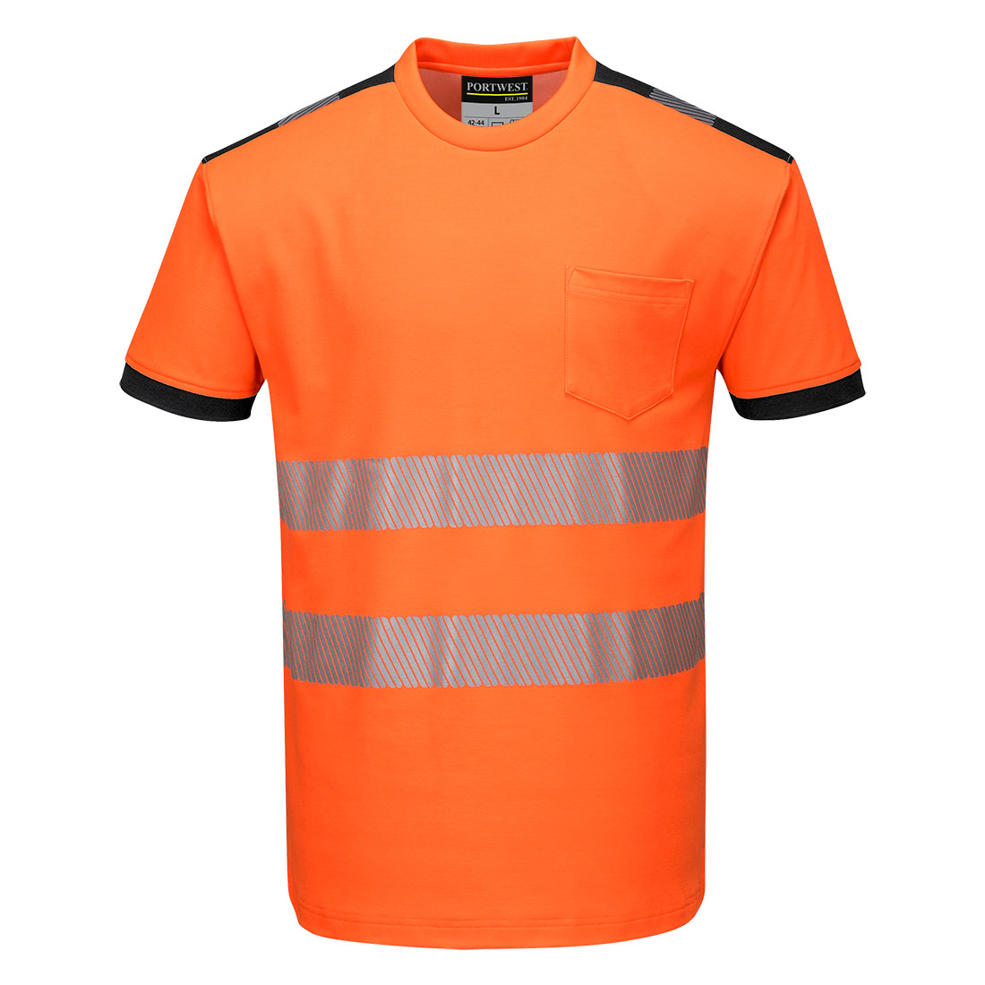 Hi-Vis Vision T-paita, oranssi-musta