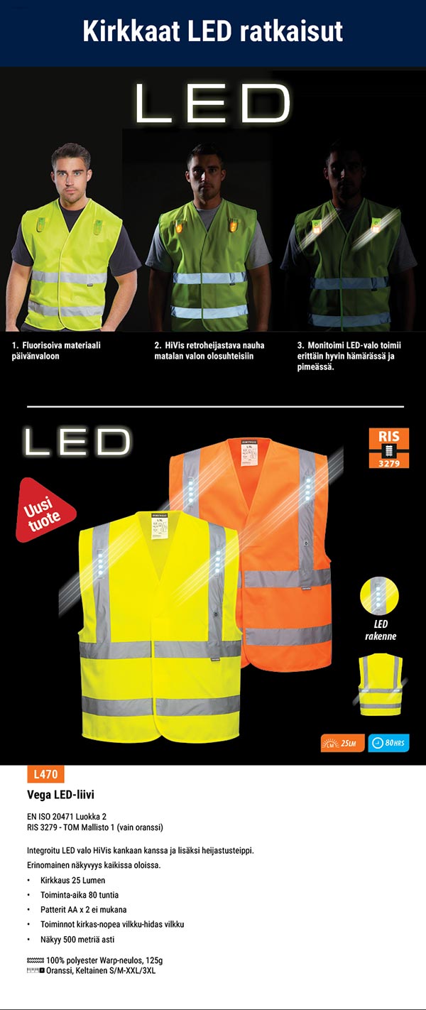 LED liivi portwest