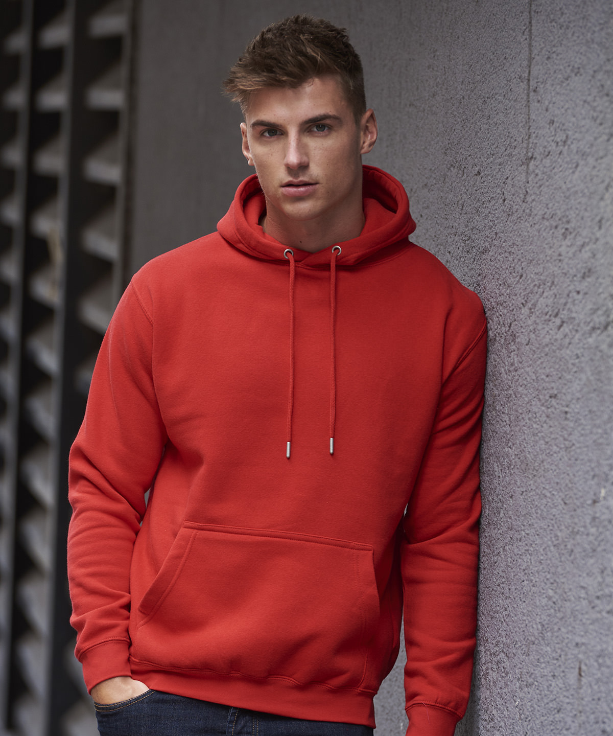 Organic hoodie huppari, Fire Red