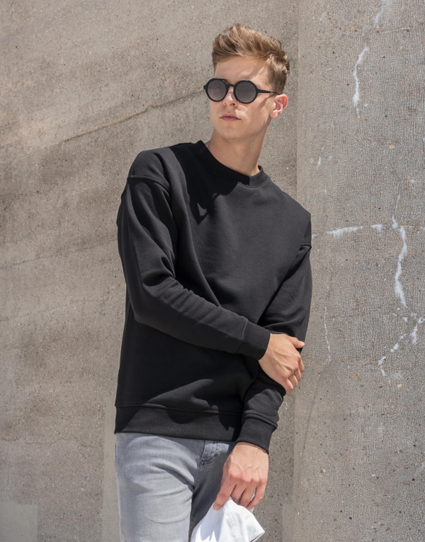 BUILD YOUR BRAND Sweat Crewneck Collegepusero BY075
