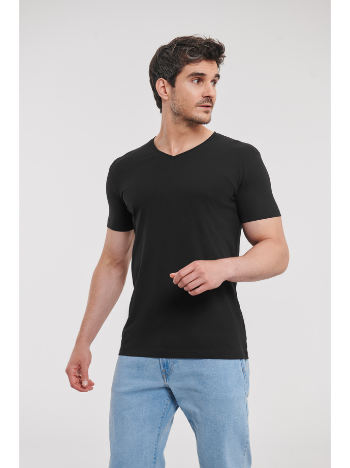 Miesten Orgaaninen V-aukko t-paita Men´s Pure Organic V-⁠Neck T 0R103M0 MUSTA