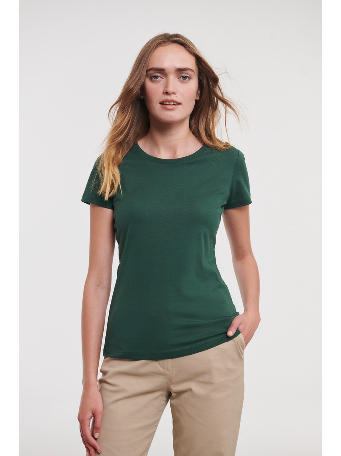 Naisten Orgaaninen t-paita BOTTLE GREEN